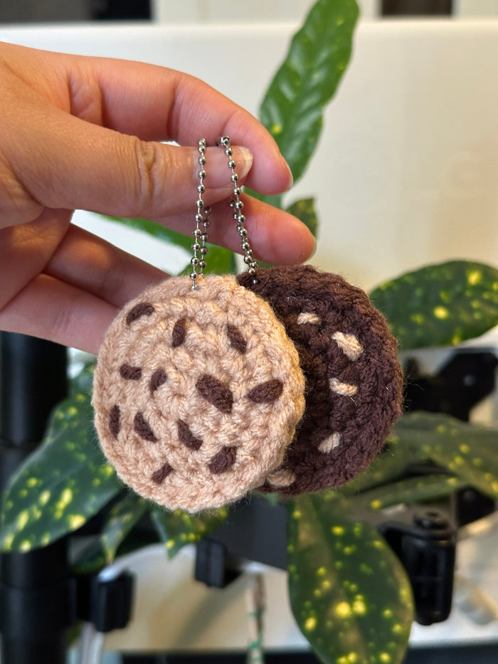 Handmade Crochet Cookie Keychain – Cookie Charm