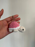 Handmade Crochet Turtle Keychain – Turtle Charm