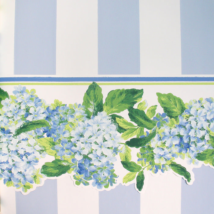 Lavender Dream Faded Blue Floral Design Wallpaper 322302