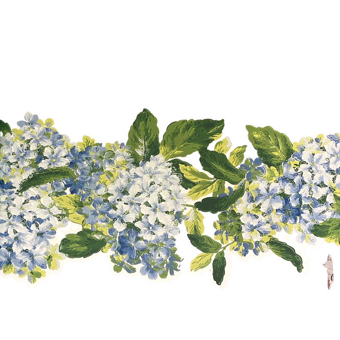 Lavender Dream Faded Blue Floral Design Wallpaper 322302