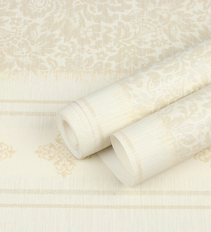 Lyndhurst Beige Baroque Design Wallpaper 331902