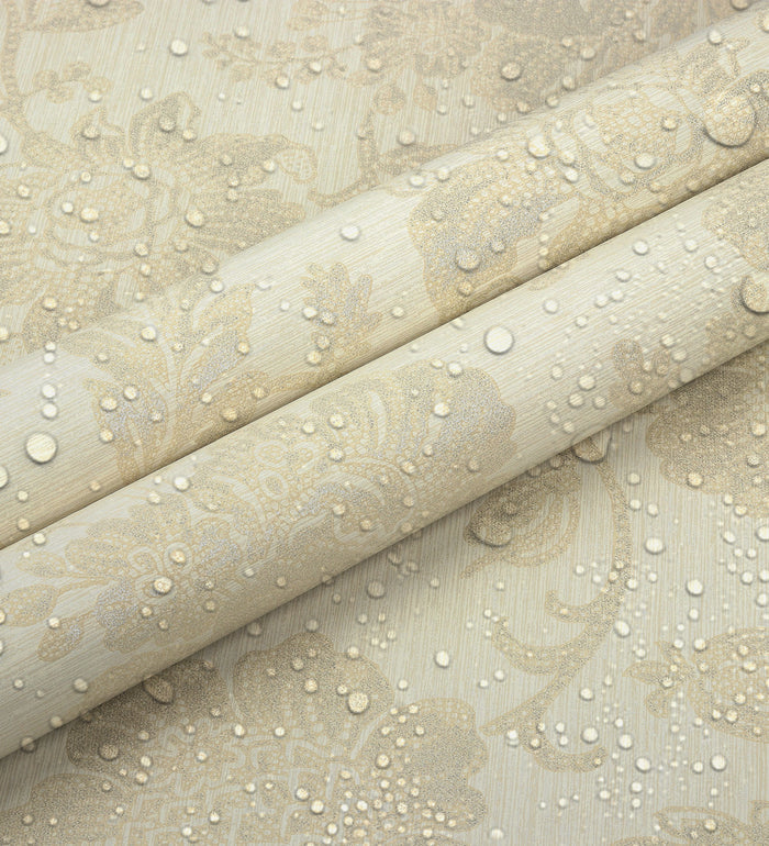 Lyndhurst Beige Damask Design Wallpaper 331949