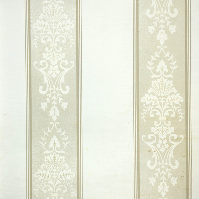 Lyndhurst Faded Grey Striped Alternate Baroque Design Wallpaper 331963