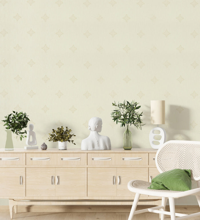 Lyndhurst Grey Baroque Motif Design Wallpaper 331907