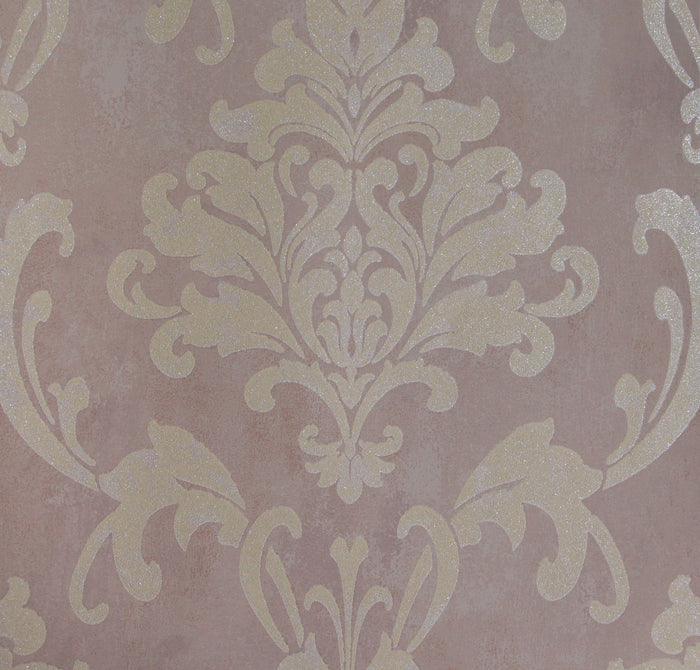 Lyndhurst Grey Damask Design Wallpaper 331912