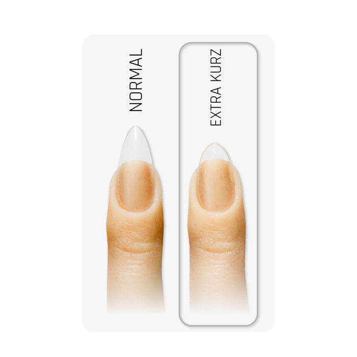 Mandel extra kurz · Clear · Press On Tips