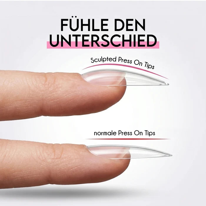 Mandel L · Sculpted Pressonnails · Soft Gel Tips