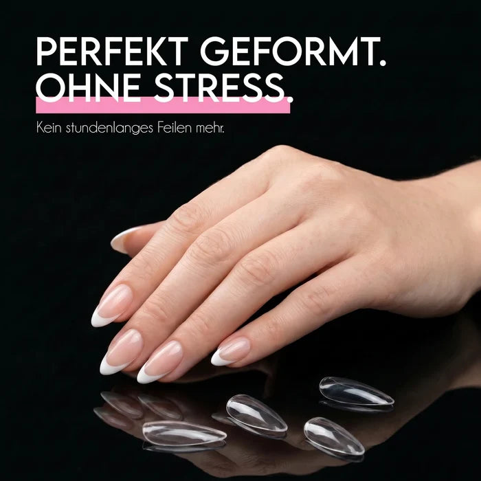 Mandel M · Sculpted Pressonnails · Soft Gel Tips