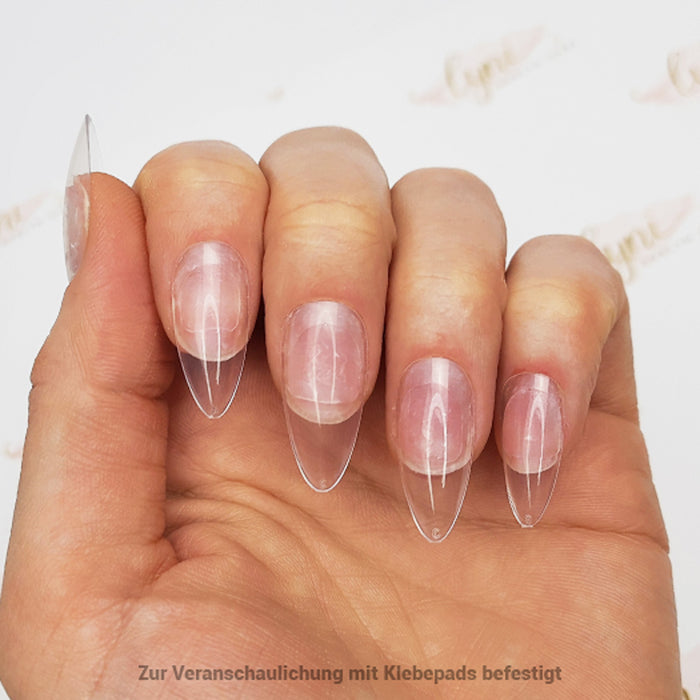 Mandel Normal · Clear · Press On Tips