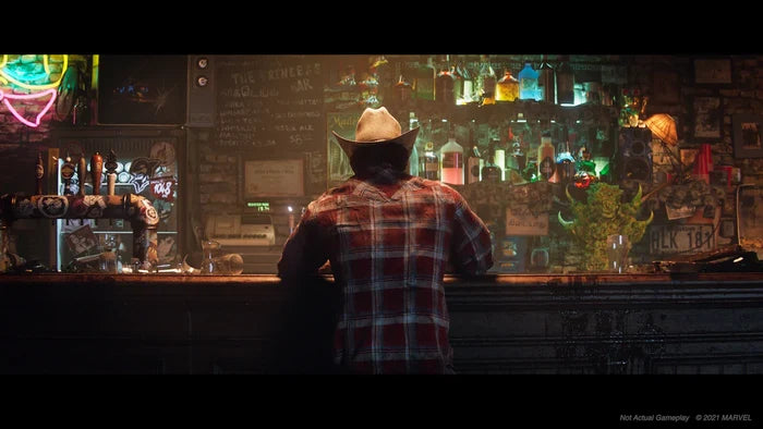 Marvel's Wolverine screenshot — bar scene