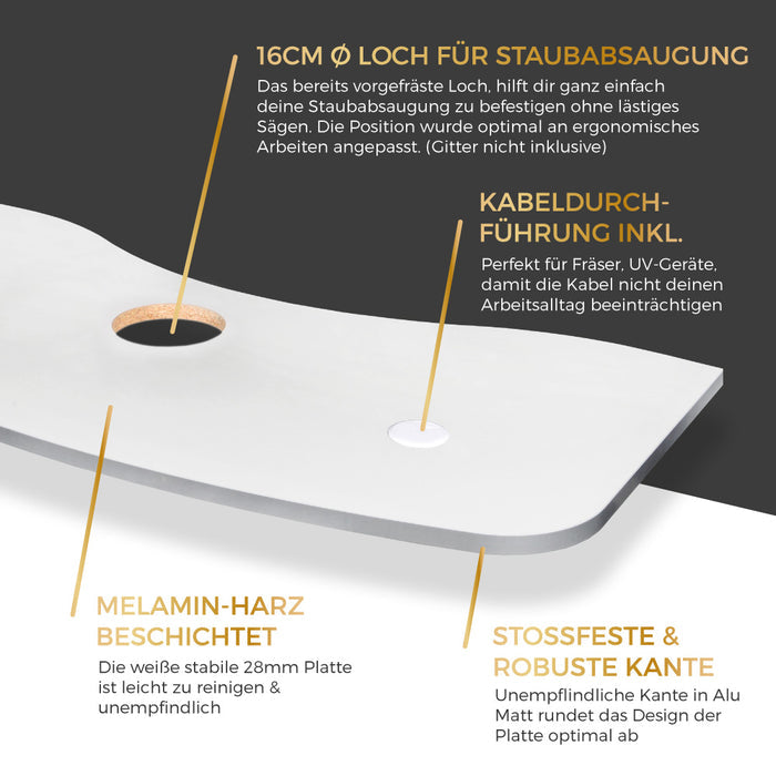 Nageltischplatte für Nagelstudio's