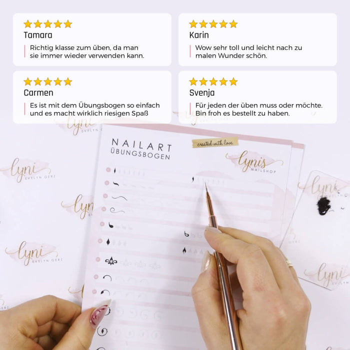 NailArt Übungsbögen