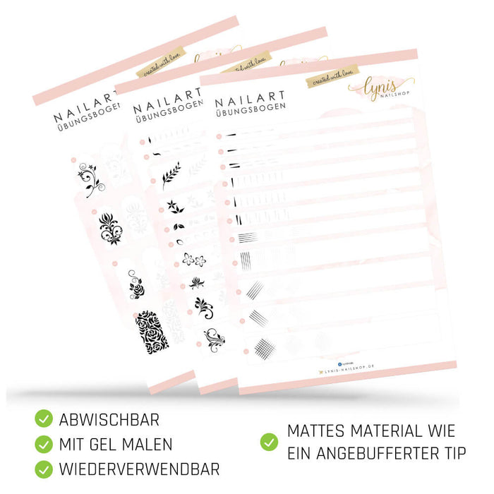 NailArt Übungsbögen