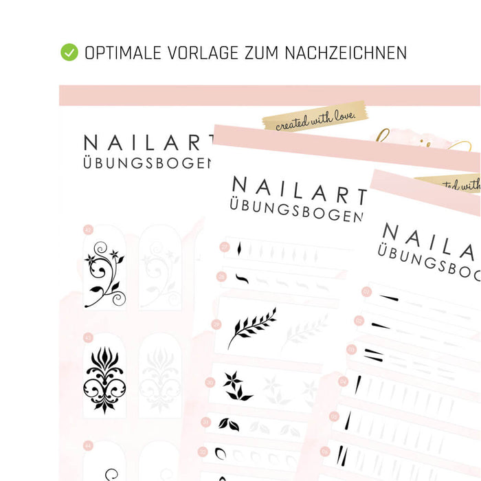 NailArt Übungsbögen