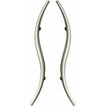 Narrow "S" shaped stainless steel pull handle