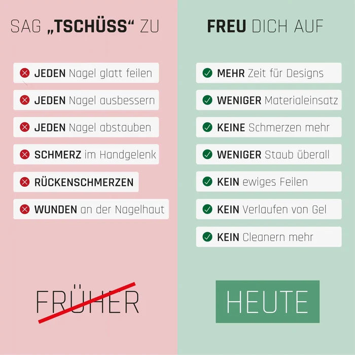 No File Gel Spar-Set 15ml · Nägel OHNE lästiges Feilen!