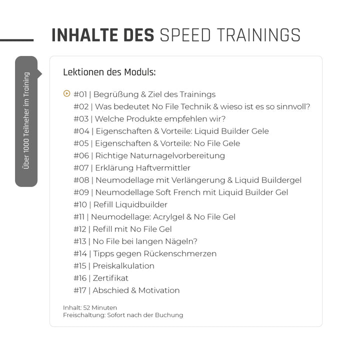 No File Kurs · Speed Training