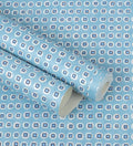 Raval Blue Classic Dotted Circle Design Wallpaper 341543