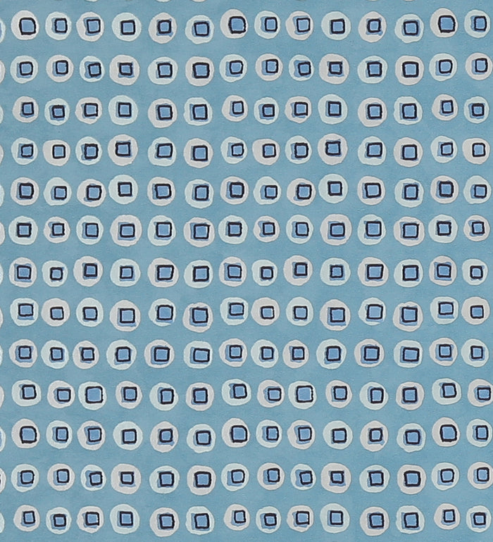 Raval Blue Classic Dotted Circle Design Wallpaper 341543