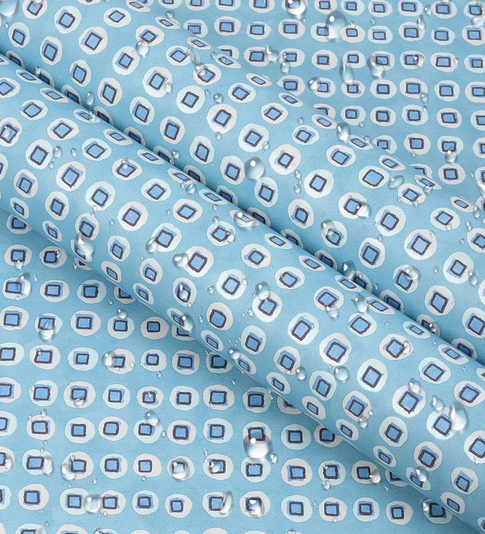 Raval Blue Classic Dotted Circle Design Wallpaper 341543