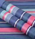 Raval Blue, Pink & White Striped Design Wallpaper 341512