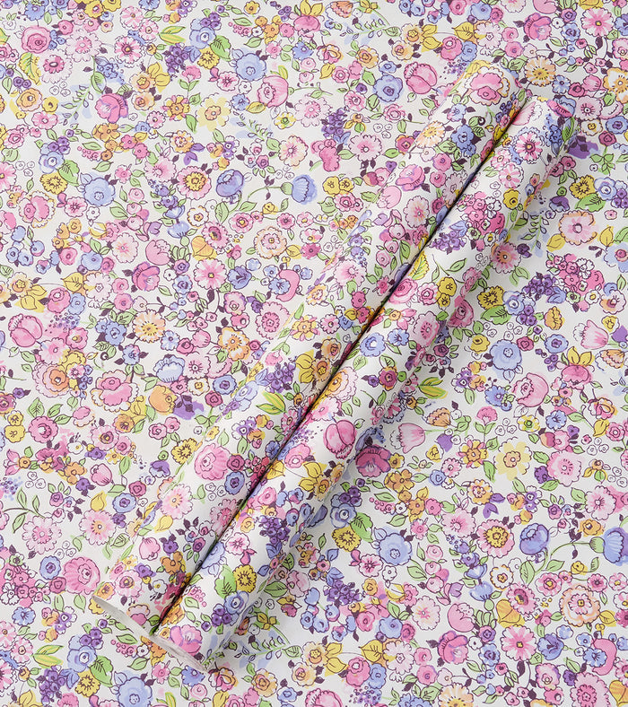 Raval Cherry Red, Yellow & Violet Floral Design Wallpaper 341531