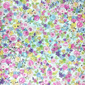 Raval Dark Pink, Sky Blue & Yellow Floral Design Wallpaper 341535