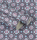Raval Light Brown & White Classic Dotted Circle Design Wallpaper 341553