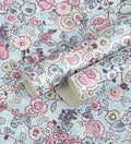 Raval Light Red, Light Yellow &Sky Blue Floral Design Wallpaper 341533