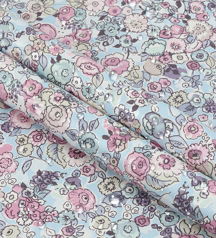 Raval Light Red, Light Yellow &Sky Blue Floral Design Wallpaper 341533