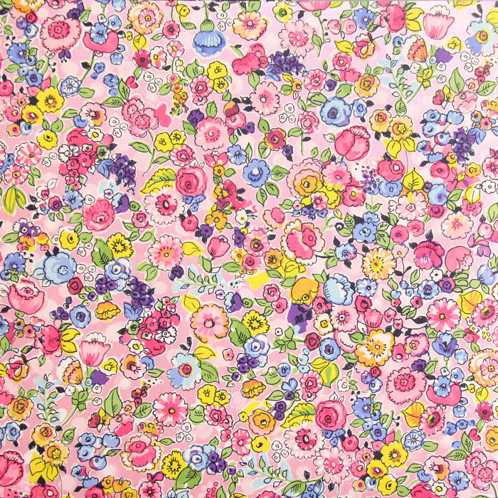Raval Pink, Yellow & Blue Floral Design Wallpaper 341530