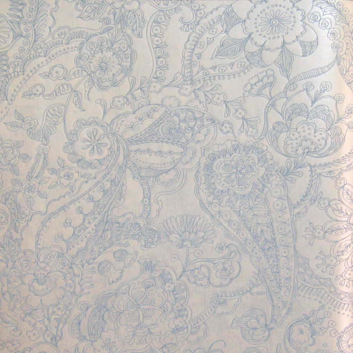 Raval Sky Blue Floral Design Wallpaper 341529