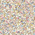 Raval Yellow, Sky Blue & Purple Floral Design Wallpaper 341534