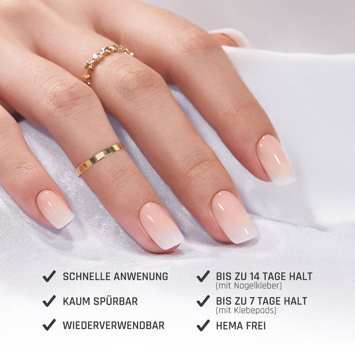 Rot Rund · Soft Gel · Press on Nails