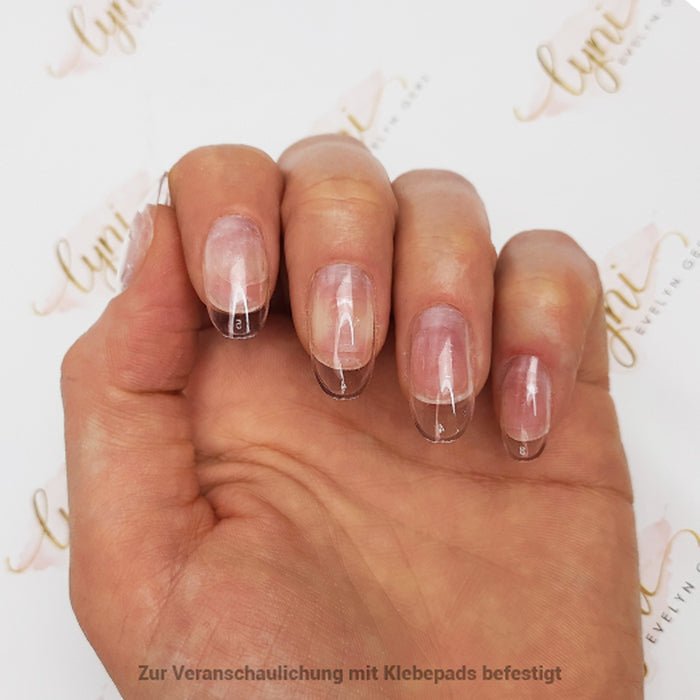 Rund Kurz · Clear · Press On Tips