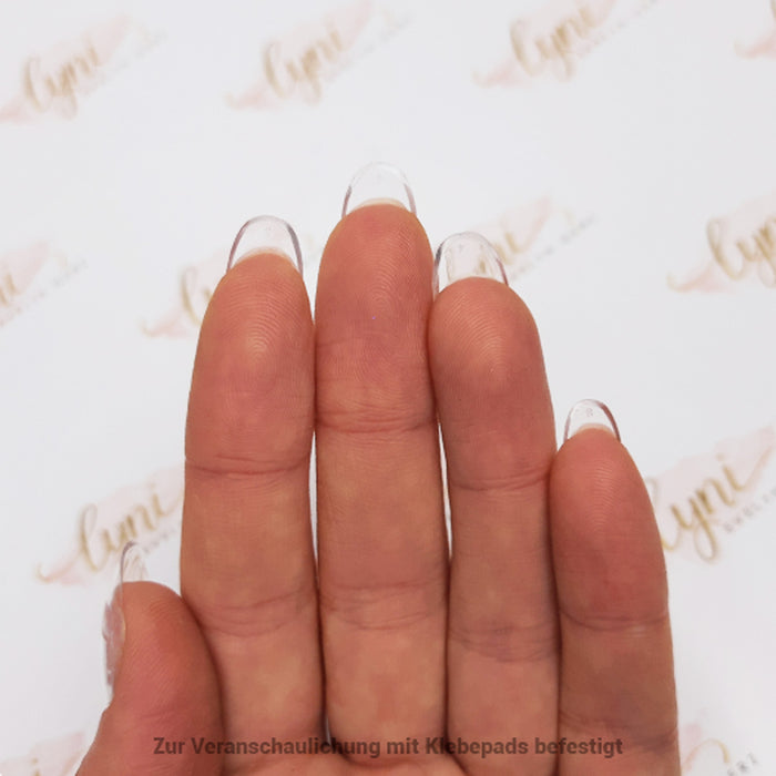 Rund Kurz · Clear · Press On Tips