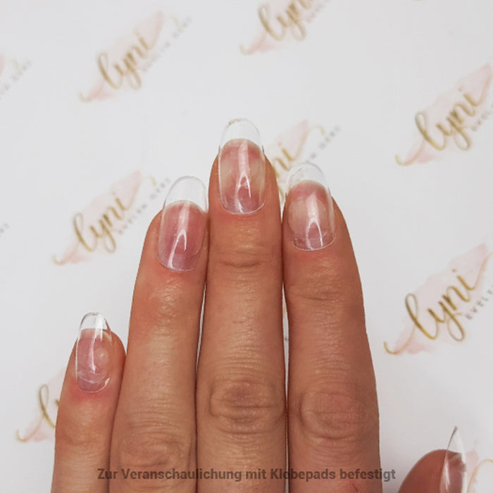 Rund Kurz · Clear · Press On Tips