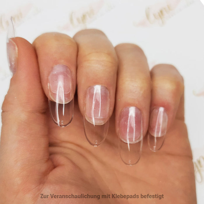 Rund Normal · Clear · Press On Tips