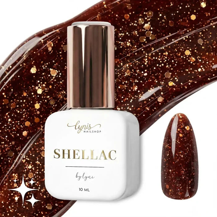 Shellac · Sparkle Autumn Brown 10ml