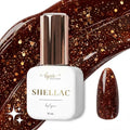 Shellac · Sparkle Autumn Brown 10ml
