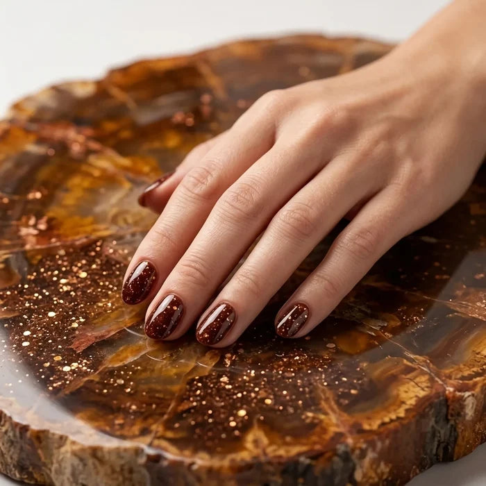 Shellac · Sparkle Autumn Brown 10ml