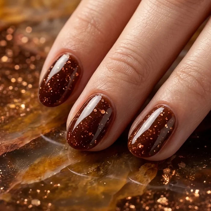 Shellac · Sparkle Autumn Brown 10ml