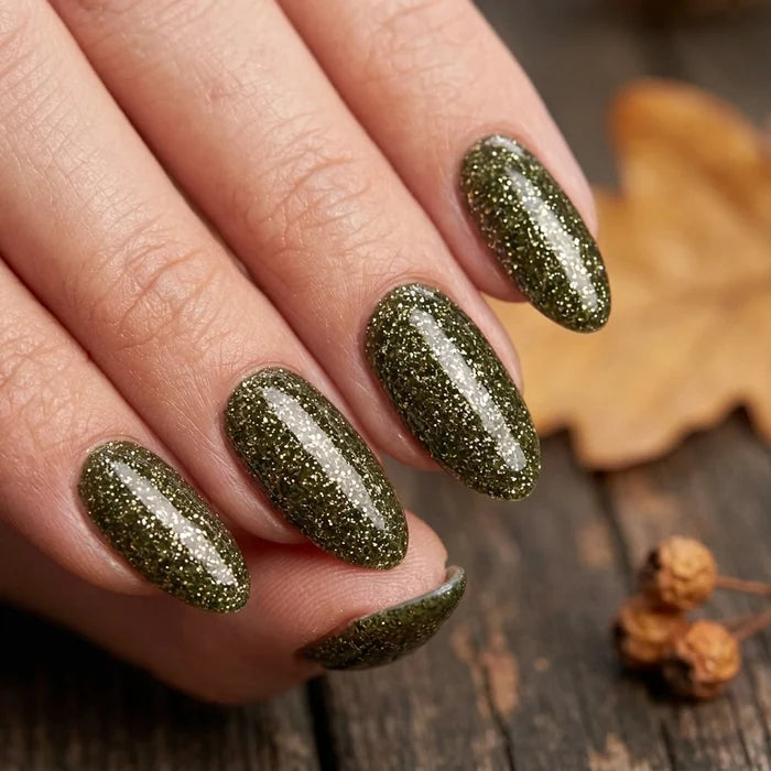 Shellac · Sparkle Autumn Green 10ml