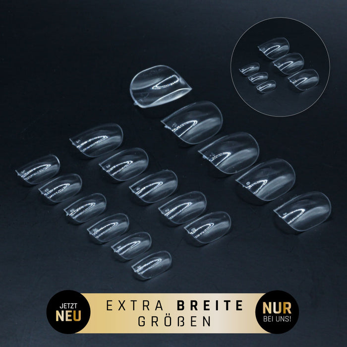 Square extra kurz · Clear · Press On Tips