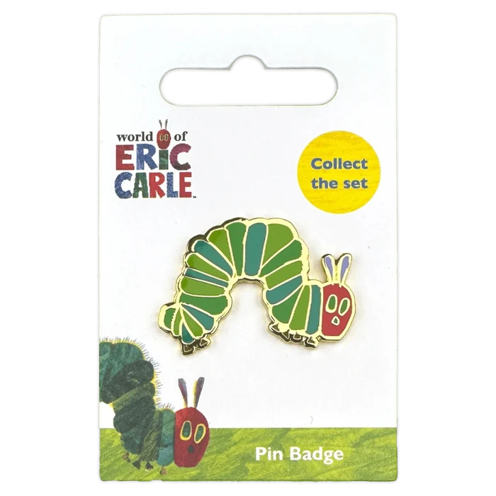 The Very Hungry Caterpillar Pin Badge / Κονκάρδα Μια Πολύ Πεινασμένη Κάμπια - Diavazo Greek Books