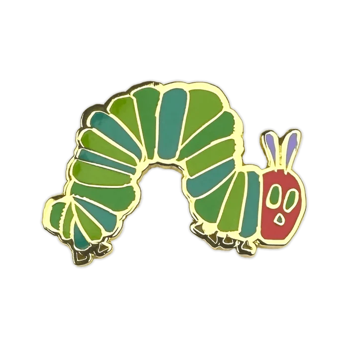 The Very Hungry Caterpillar Pin Badge / Κονκάρδα Μια Πολύ Πεινασμένη Κάμπια - Diavazo Greek Books