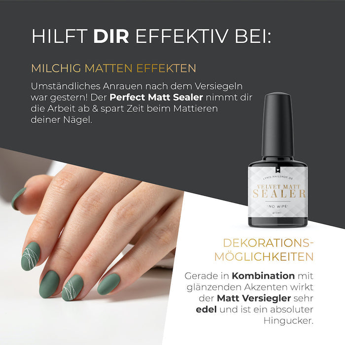 Velvet Matt Sealer · No Wipe · 10ml*