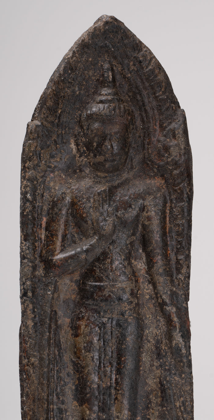 Votive Panel - Antique Thai Style Bronze Protection Buddha Votive Panel - 17.5cm/7"