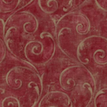 York Red Baroque Motif Design Wallpaper AM8685