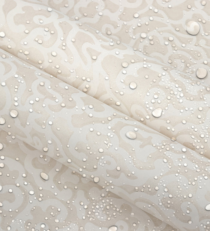 Zircon Beige Abstract Scroll Wallpaper 317010